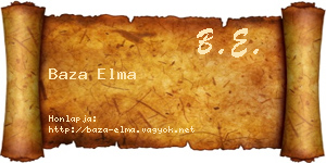 Baza Elma névjegykártya